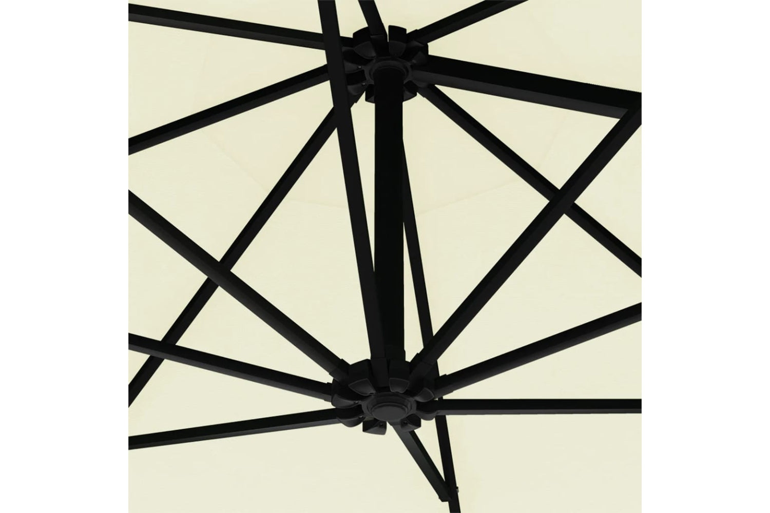 vidaXL Wall-mounted Parasol With Metal Pole 300cm Sand-7