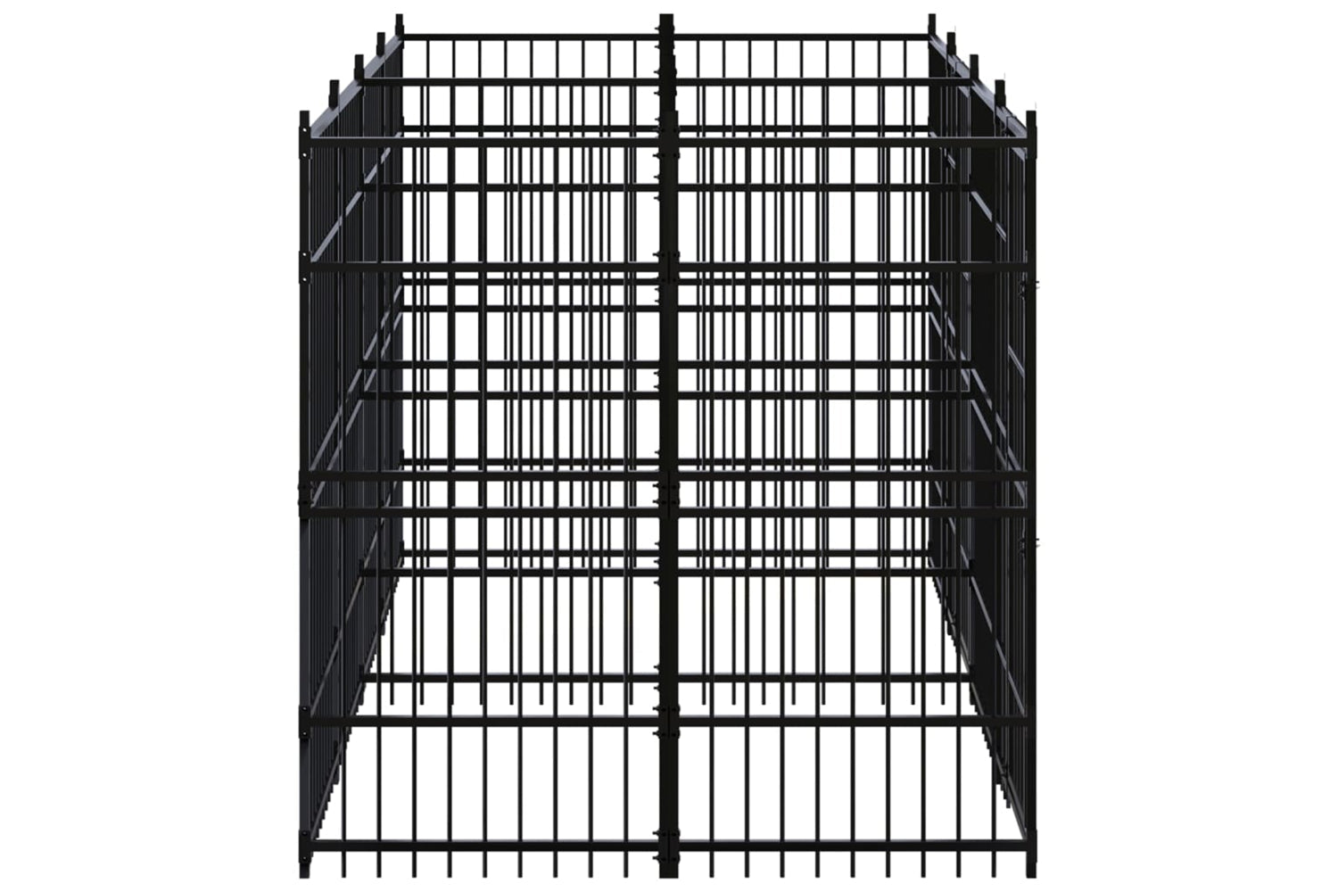 Vidaxl 3098010 Outdoor Dog Kennel Steel 7.37 M2-3