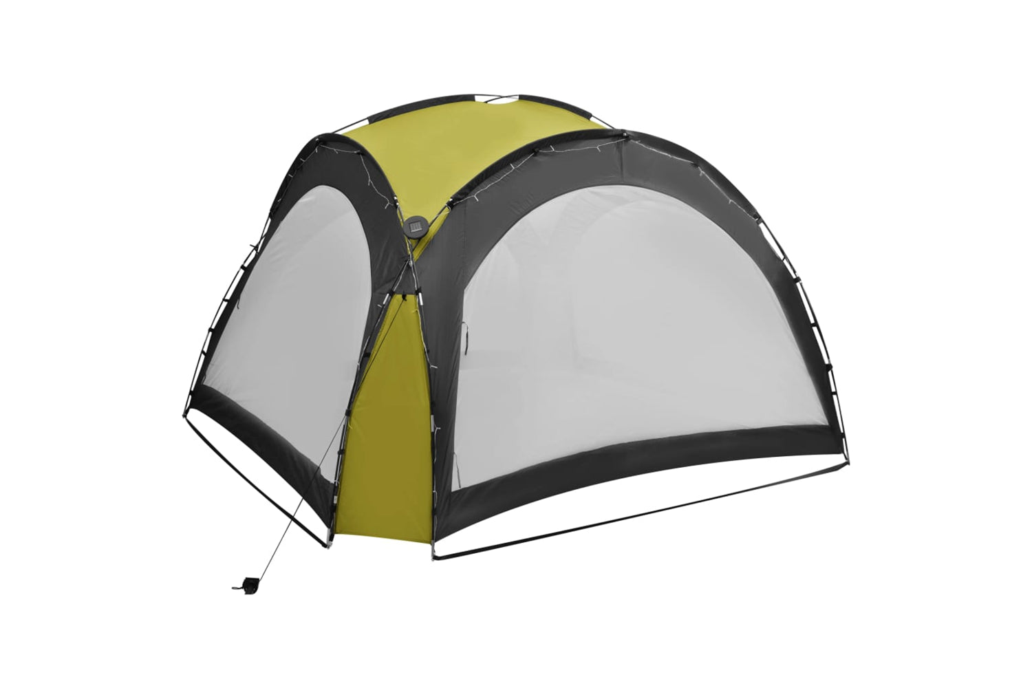 Vidaxl 92237 Party Tent With Led And 4 Sidewalls 3.6x3.6x2.3 M Green-3