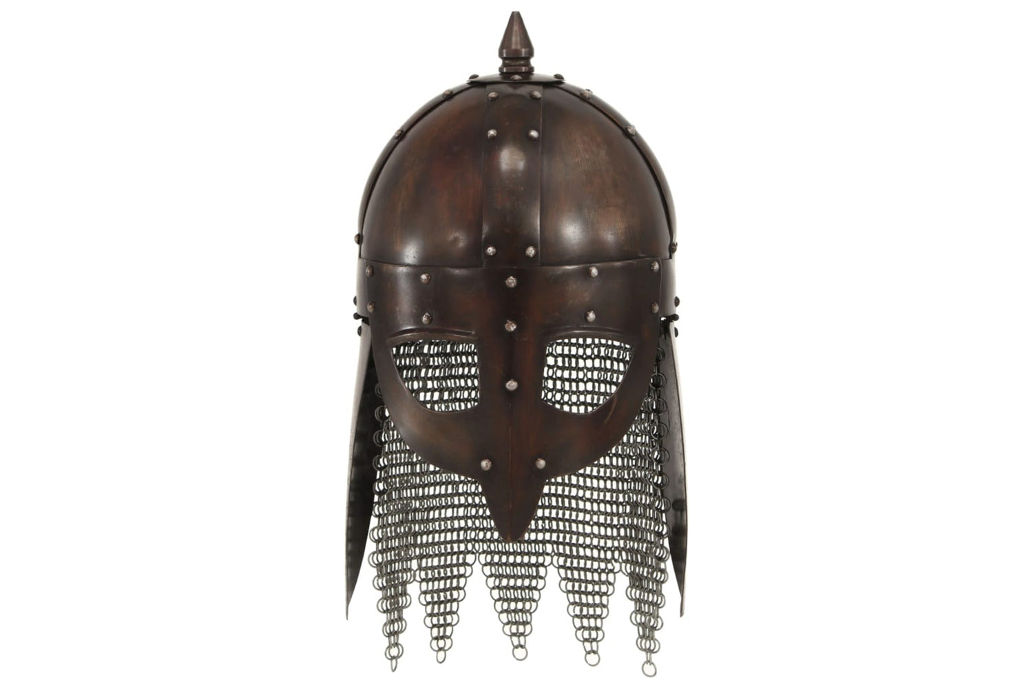 Vidaxl 286224 Viking Warrior Helmet Antique Replica Larp Copper Steel-3