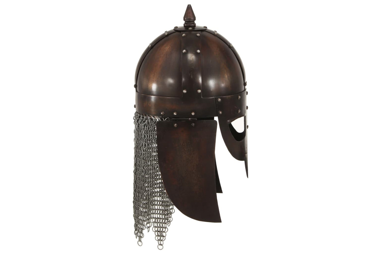 Vidaxl 286224 Viking Warrior Helmet Antique Replica Larp Copper Steel-4