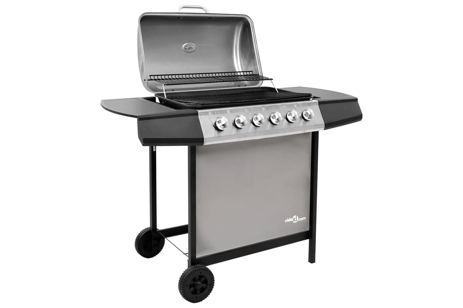 Vidaxl 3053630 Gas Bbq Grill With 6 Burners Black And Silver-2