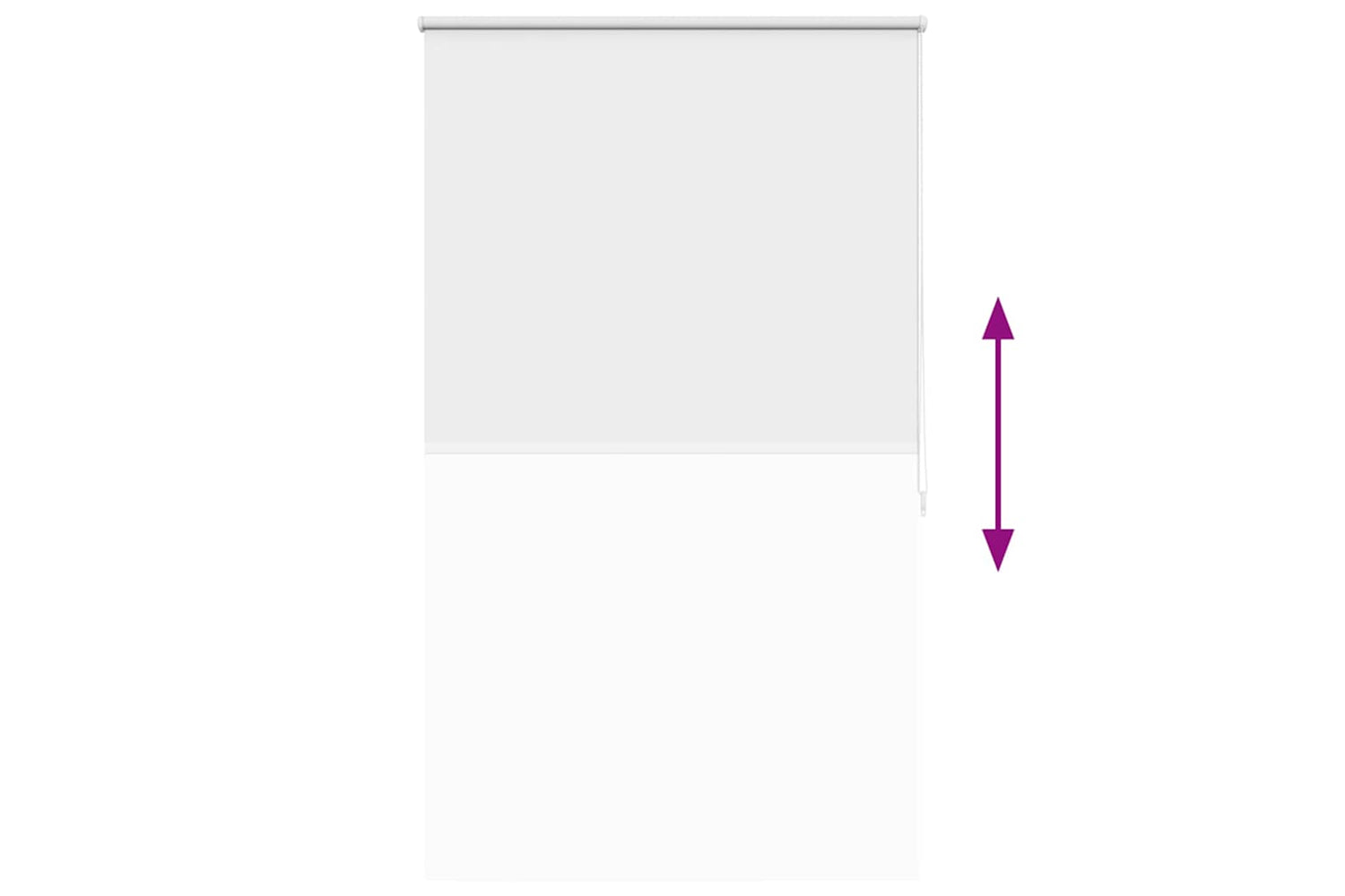 Vidaxl Roller Blind Blackout 100 X 175 Cm White-8