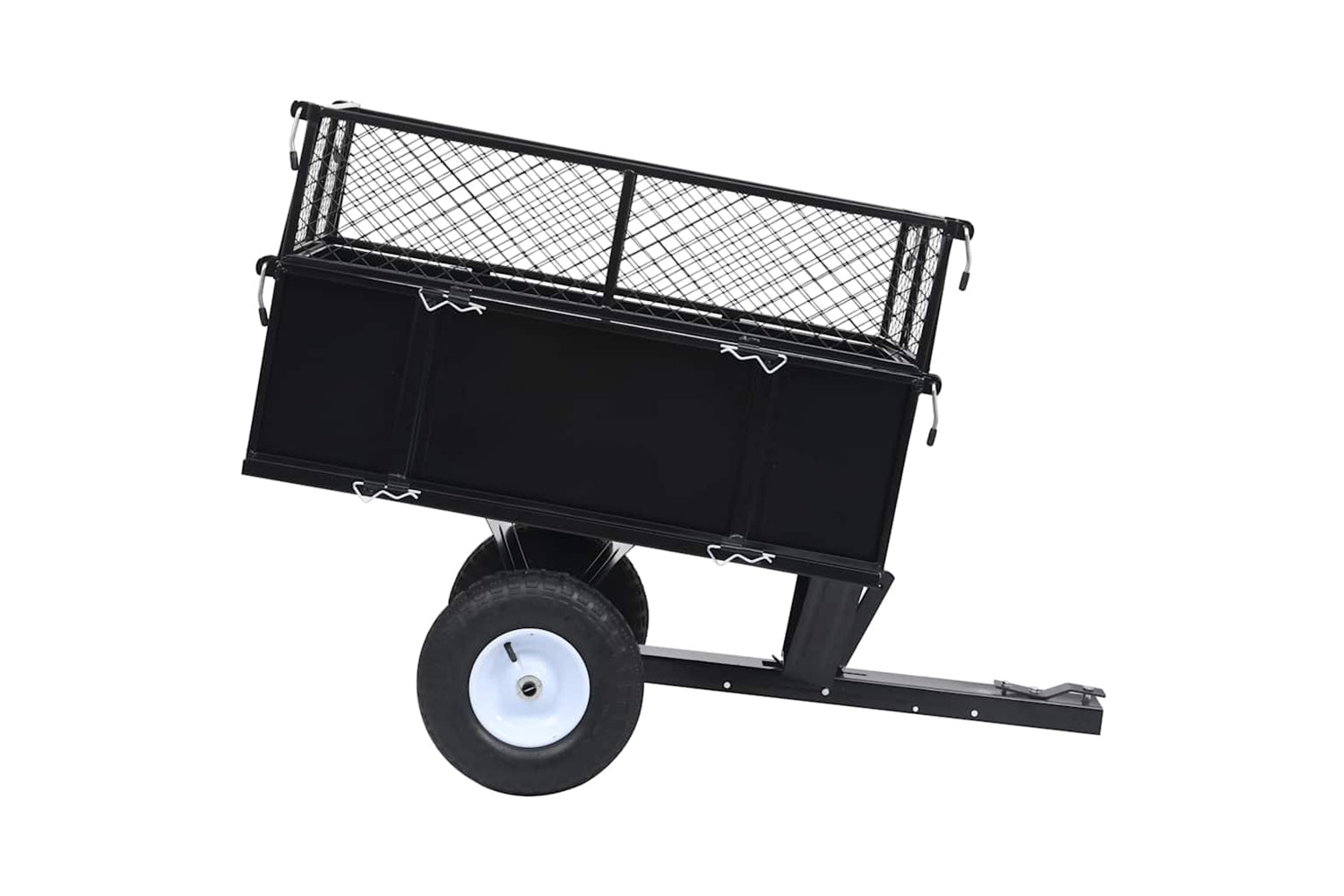 Vidaxl Tipping Trailer For Lawn Mower 150 Kg Load-2