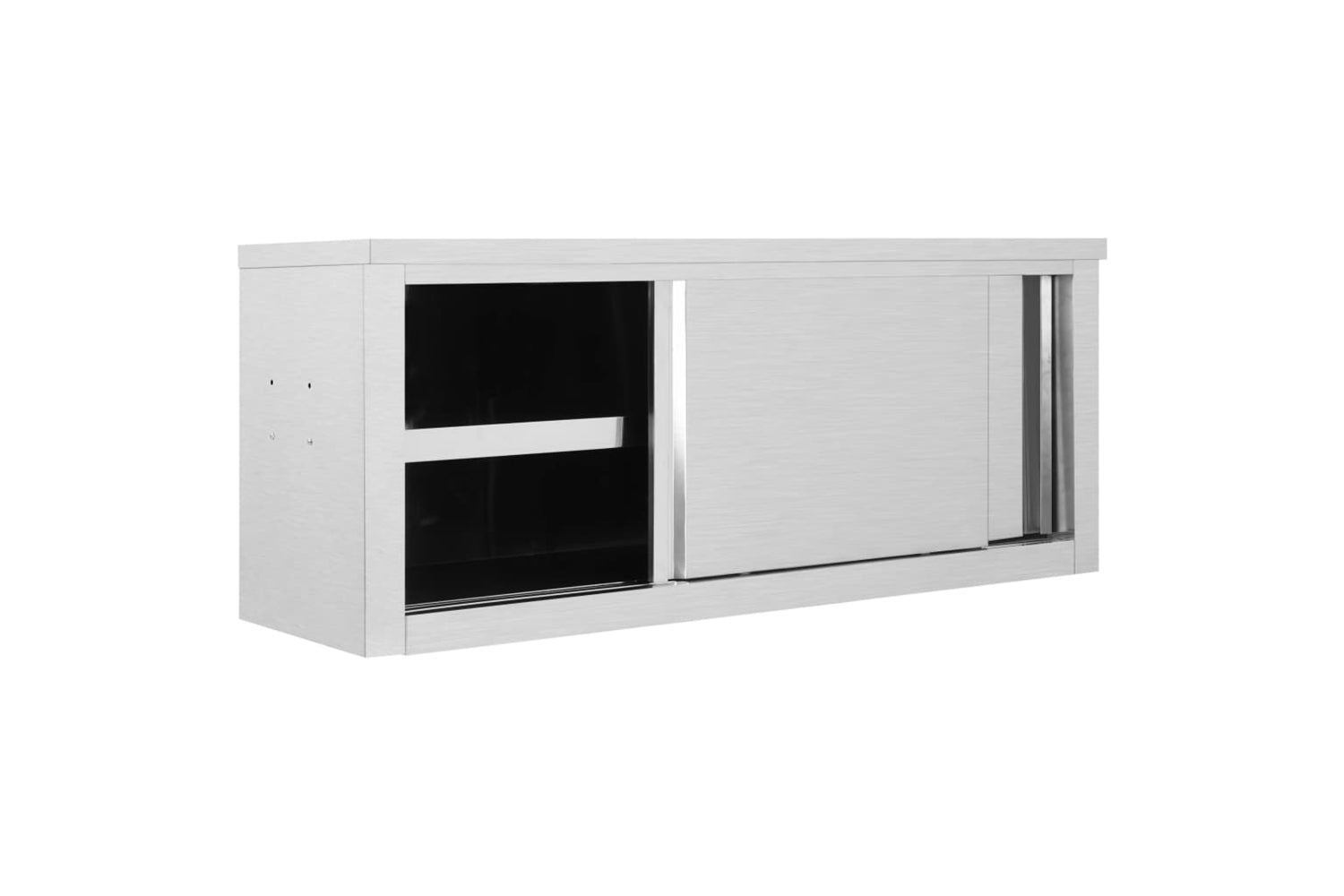vidaXL 51053 Kitchen Wall Cabinet With Sliding Doors 120x40x50cm Stainless Steel-2
