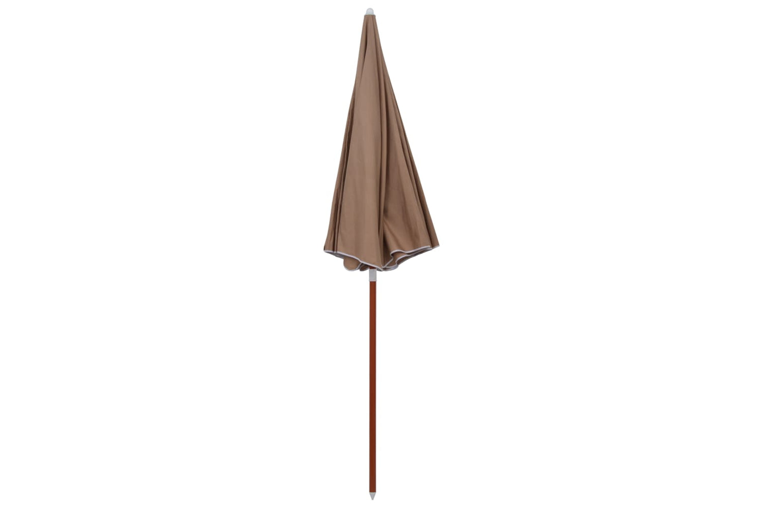 vidaXL 47802 Parasol With Steel Pole 240cm Taupe-2