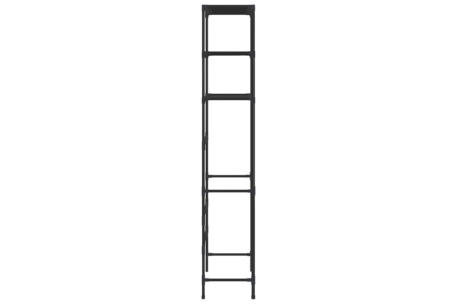 vidaXL 288329 3-tier Storage Rack Over Toilet Black 53x28x169cm-3