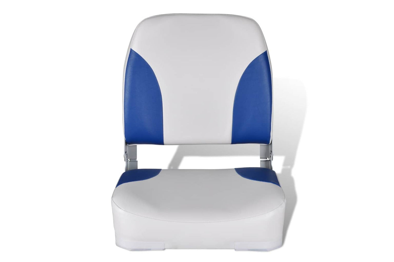 Vidaxl Boat Seats 2 Pcs Foldable Backrest Blue-white Pillow 41x36x48cm-3
