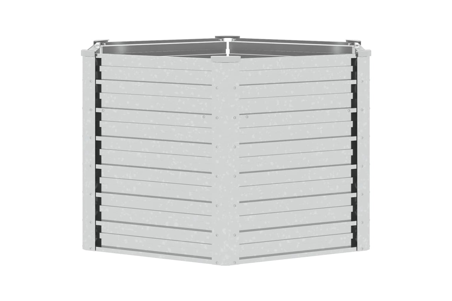Vidaxl Garden Raised Bed 129x77 Cm Galvanized Steel Silver-4