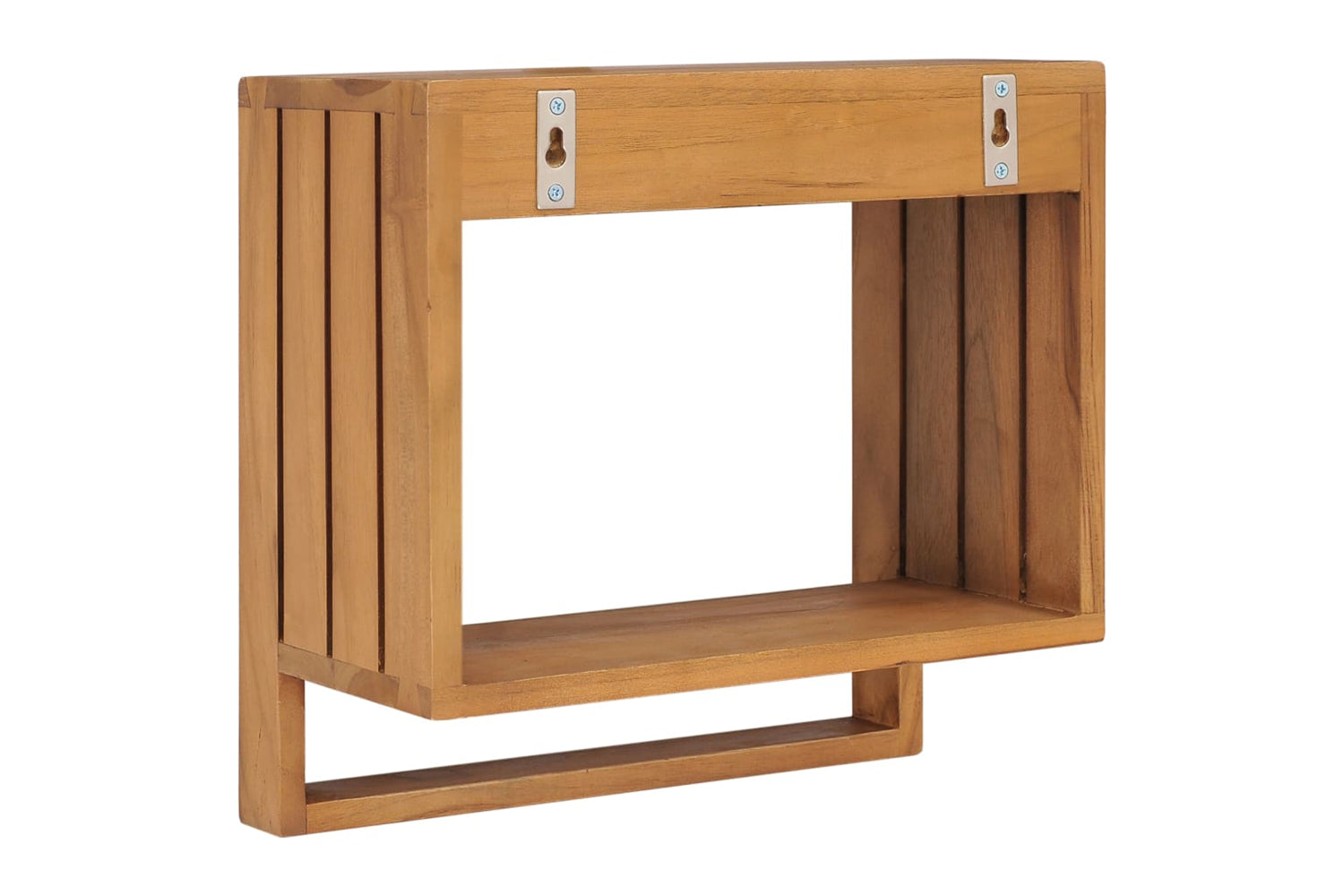 vidaXL 289073 Wall-mounted Towel Rack 35x20x35cm Solid Teak Wood-4