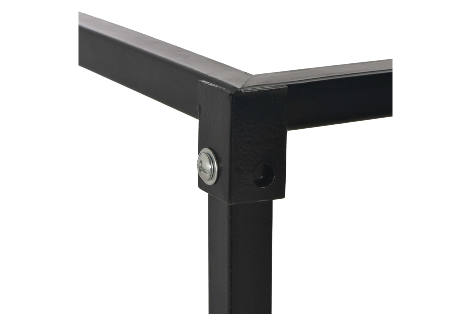 vidaXL 284702 Firewood Rack With Base Black 37x37x113cm Steel-4