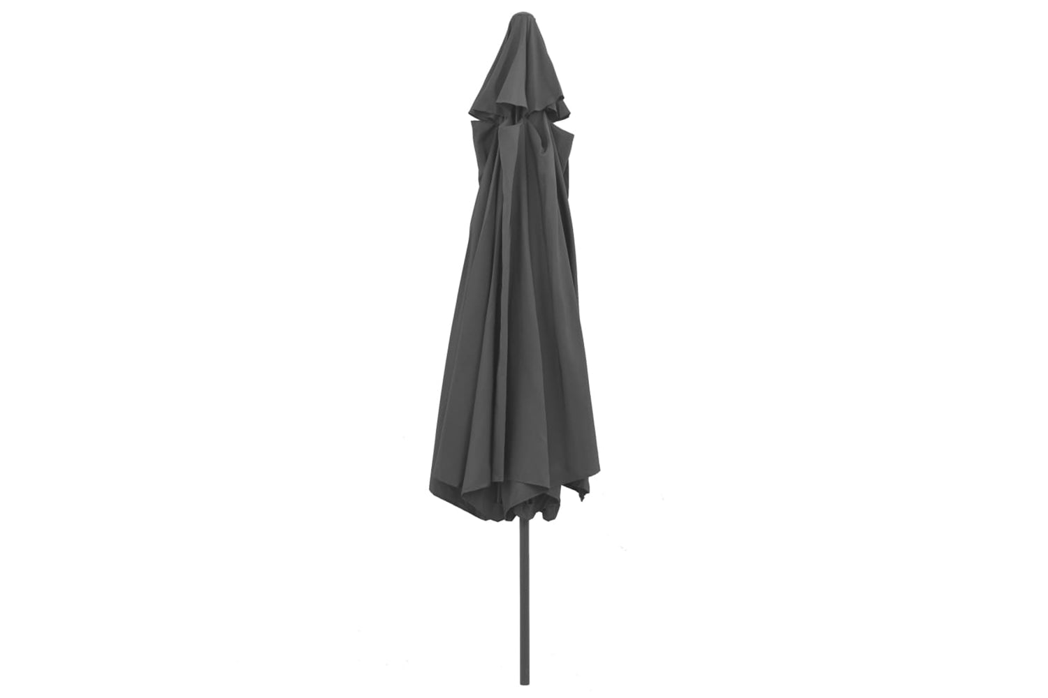 vidaXL Outdoor Parasol With Metal Pole 390cm Anthracite-4