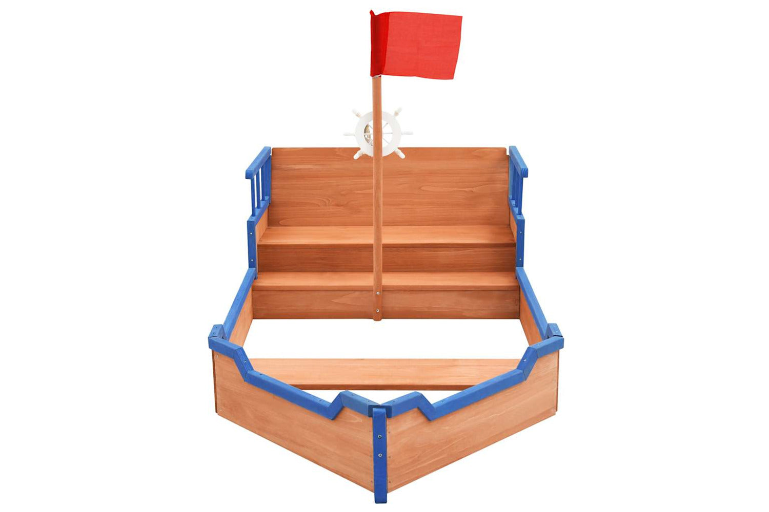 Vidaxl Sandbox Pirate Ship Firwood 190x94.5x101 Cm-3
