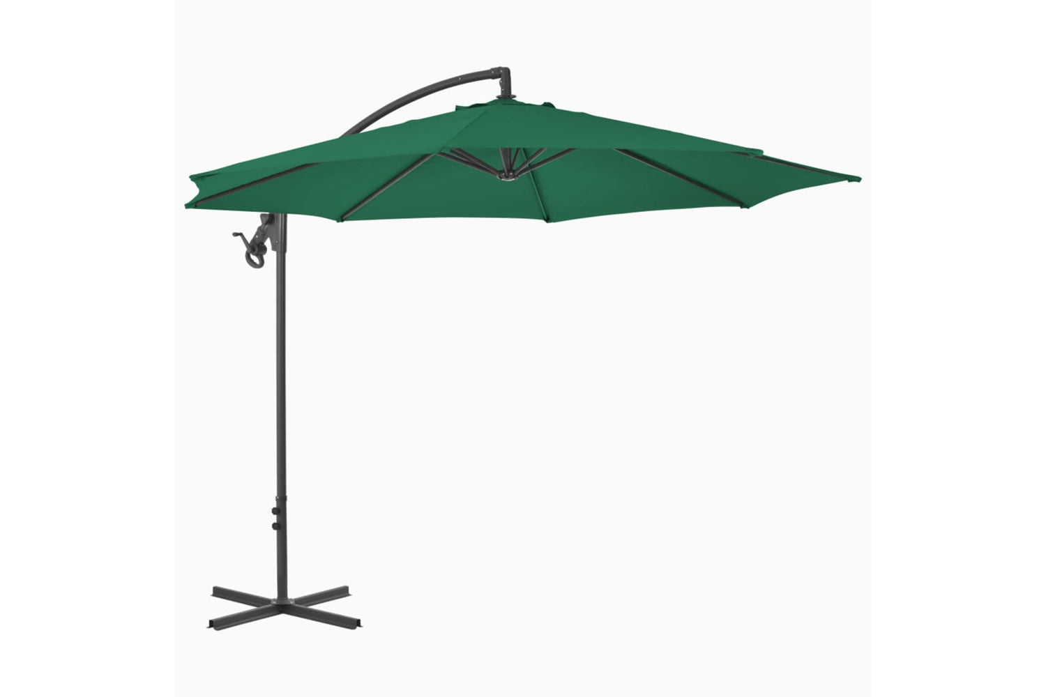 vidaXL 44873 Cantilever Umbrella With Steel Pole 300cm Green-2
