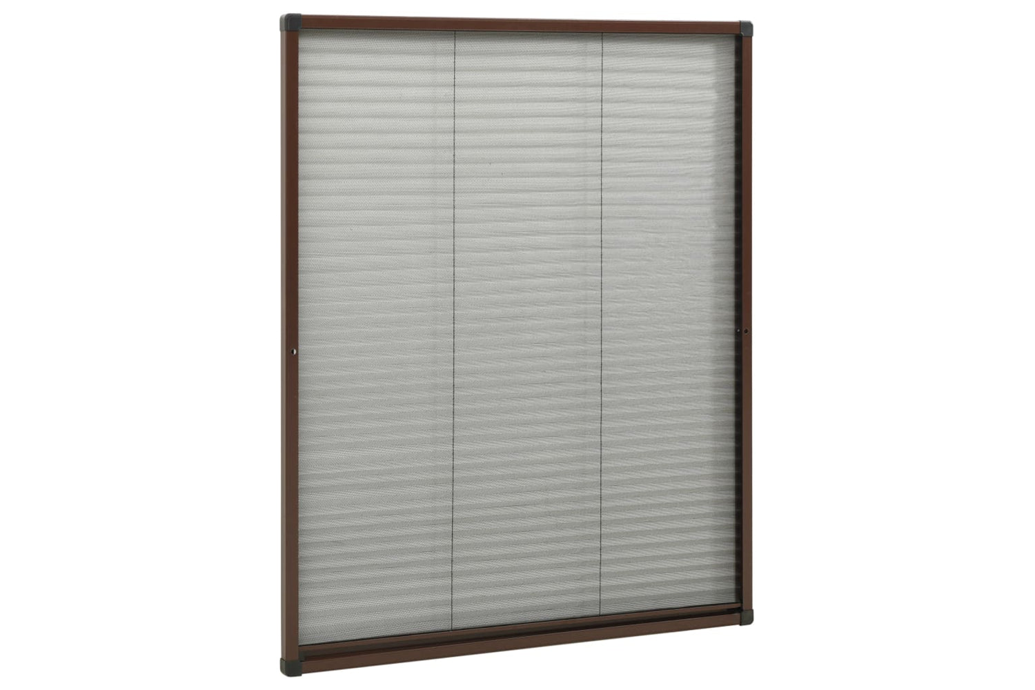 vidaXL 148654 Plisse Insect Screen For Windows Aluminium Brown 80x100cm-2