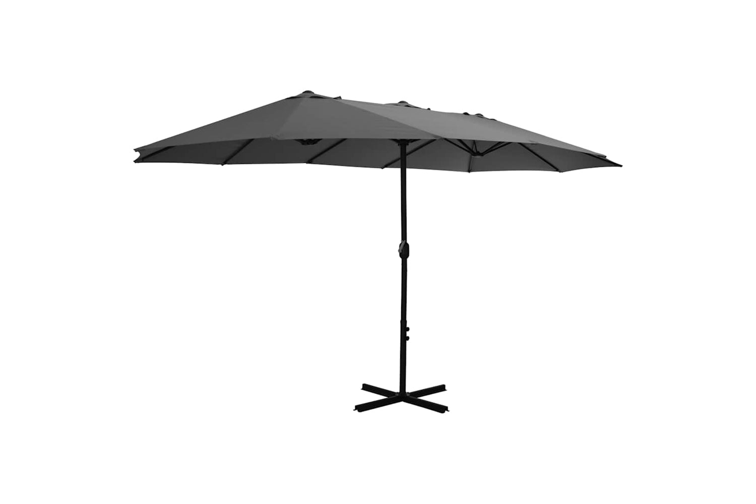 vidaXL 44869 Outdoor Parasol With Aluminium Pole 460x270cm Anthracite-2