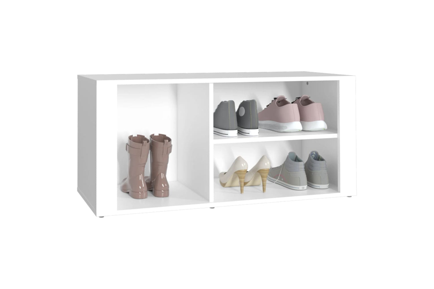 vidaXL 816920 Shoe Cabinet White 100x35x45cm Engineered Wood-3
