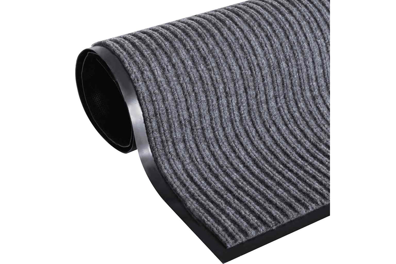 vidaXL 241274 Grey Pvc Door Mat 90 X 60cm-2