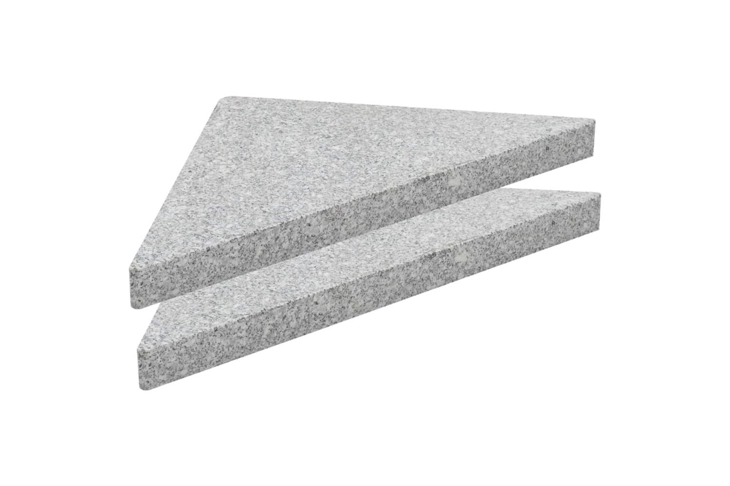 Vidaxl 45071 Umbrella Weight Plate Granite 15 Kg Triangular Grey-2