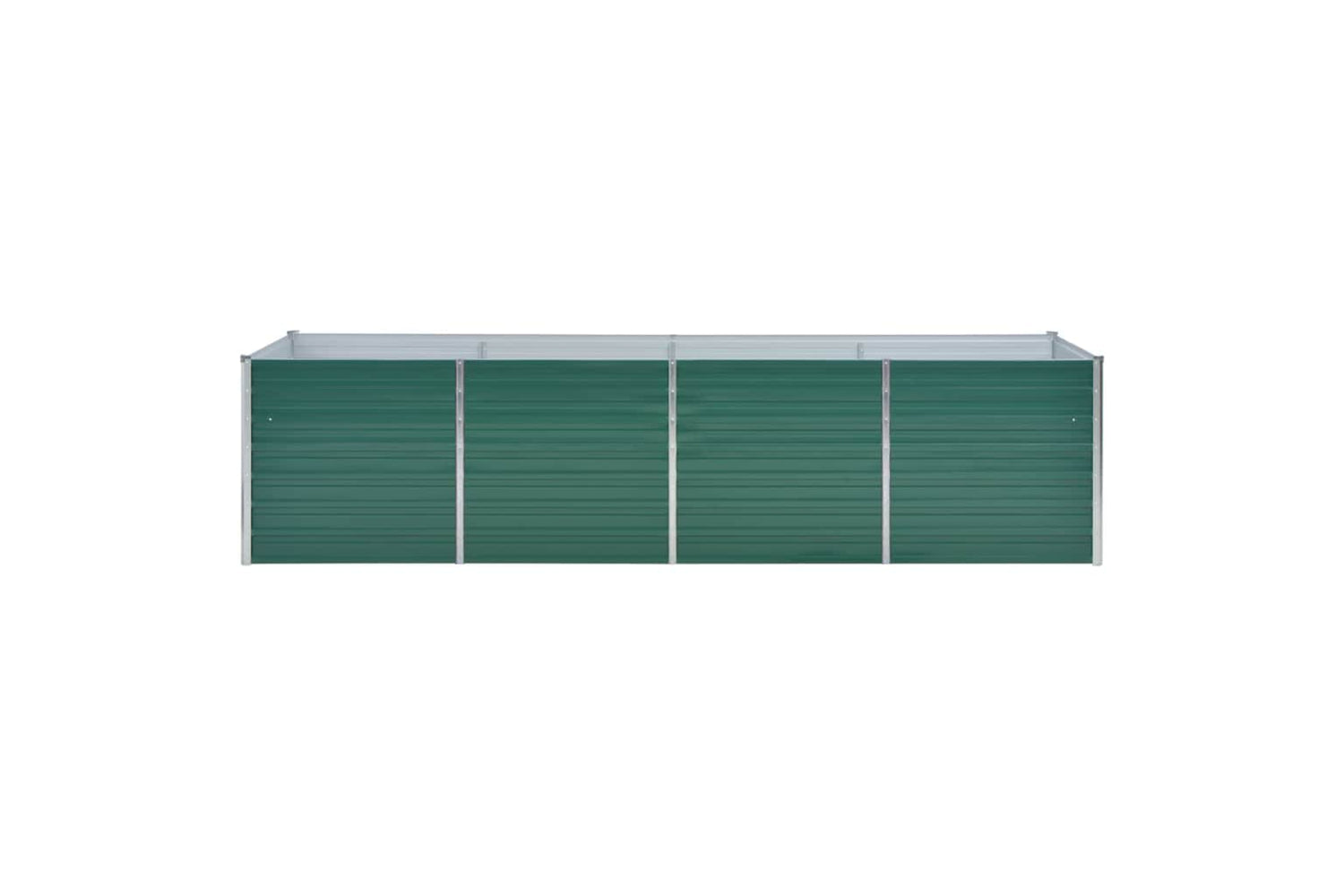 vidaXL 44845 Garden Raised Bed Galvanised Steel 320x80x77cm Green-3