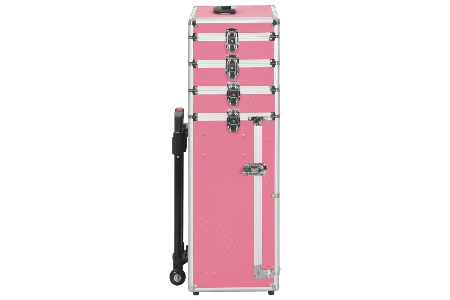 vidaXL 91813 Make-up Trolley Aluminium Pink-3