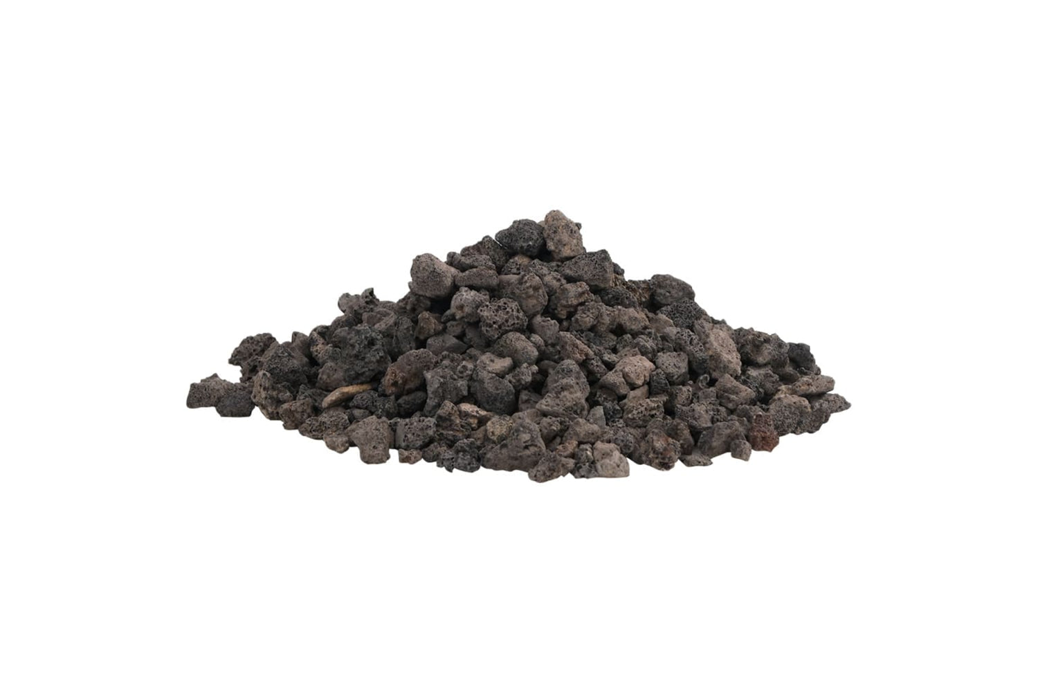 vidaXL 3217180 Volcanic Rocks 10 Kg Black 1-2cm-2