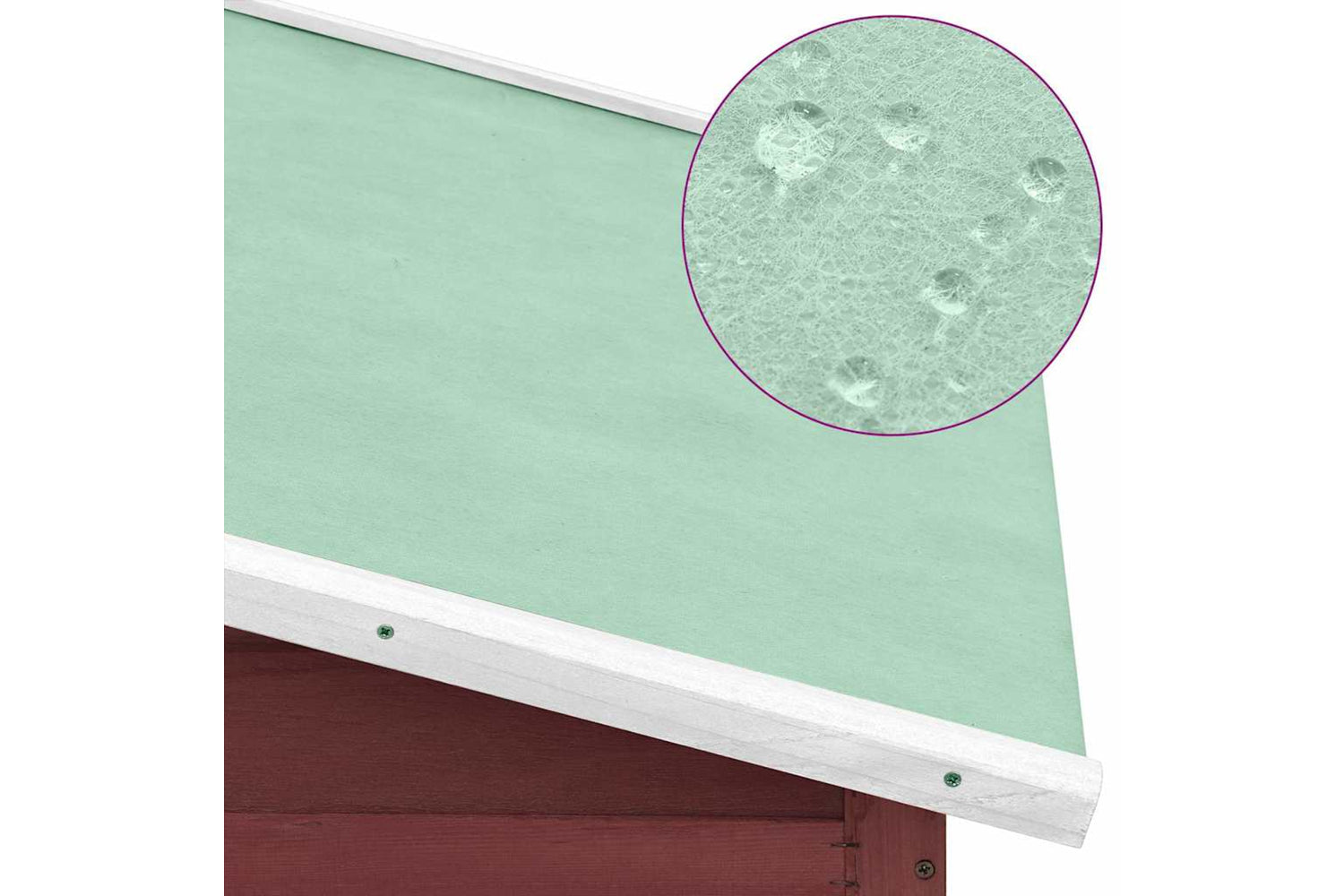 Vidaxl 170866 Chicken Coop With Nest Box Mocha And White Solid Fir Wood-5