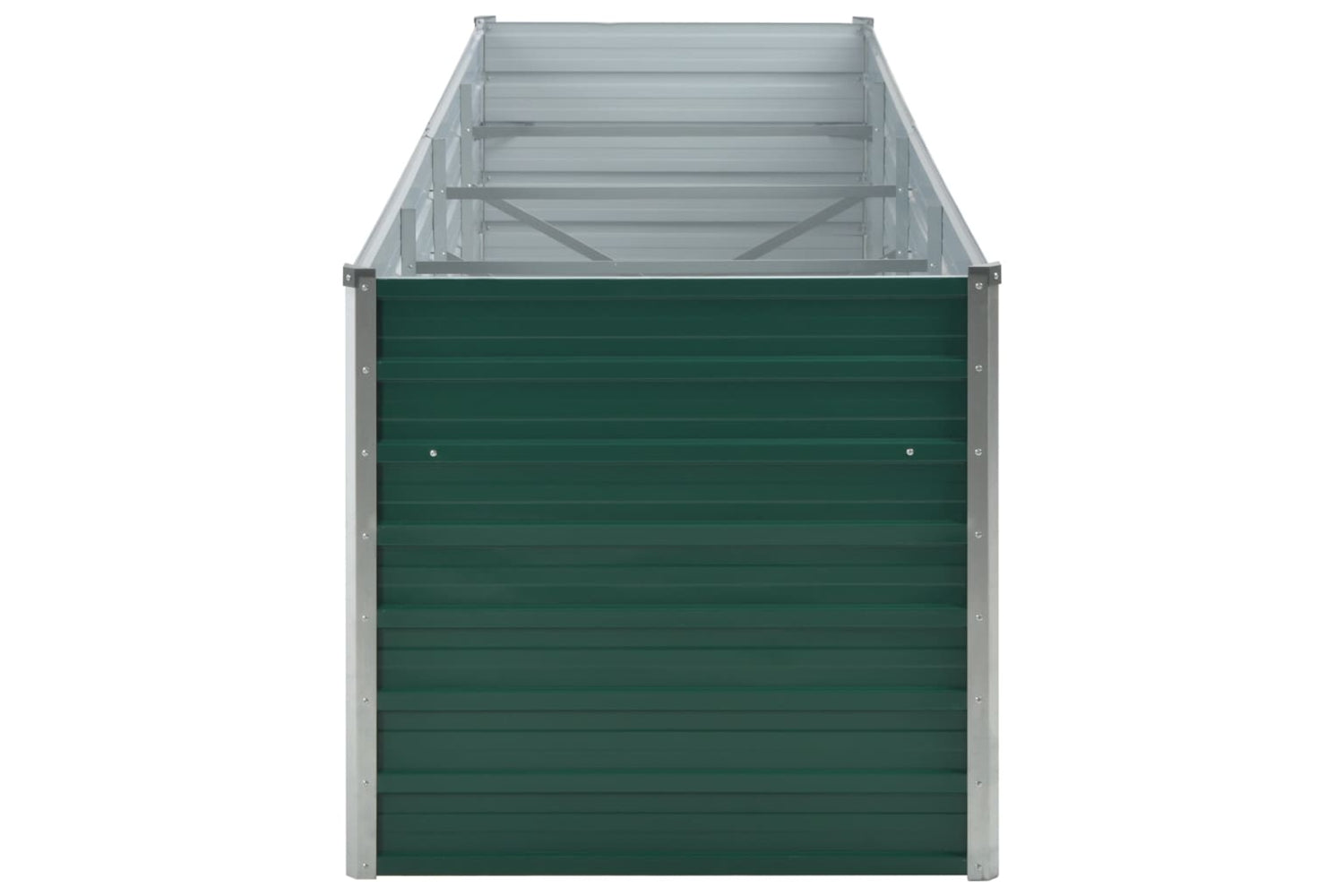 vidaXL 44845 Garden Raised Bed Galvanised Steel 320x80x77cm Green-4
