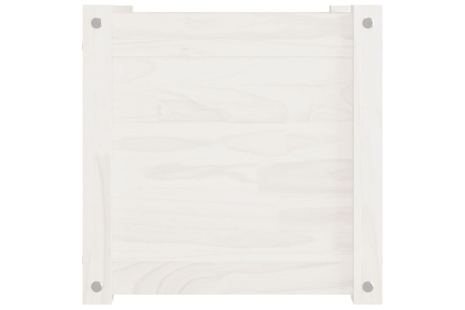 vidaXL 810536 Garden Planter White 40x40x40cm Solid Pinewood-4