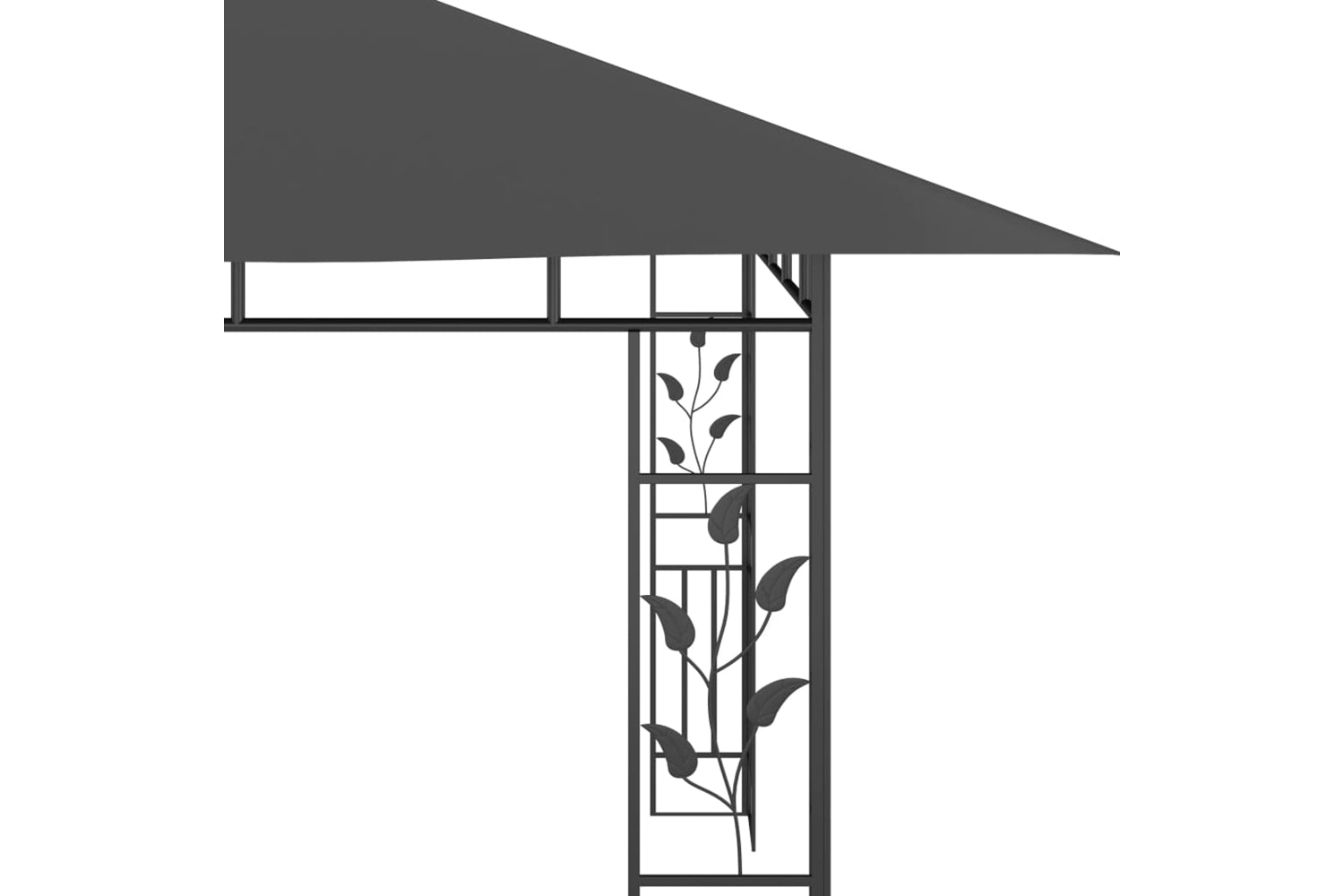 Vidaxl 47973 Gazebo With Mosquito Net 4x3x2.73 M Anthracite 180 G/mâ²-5