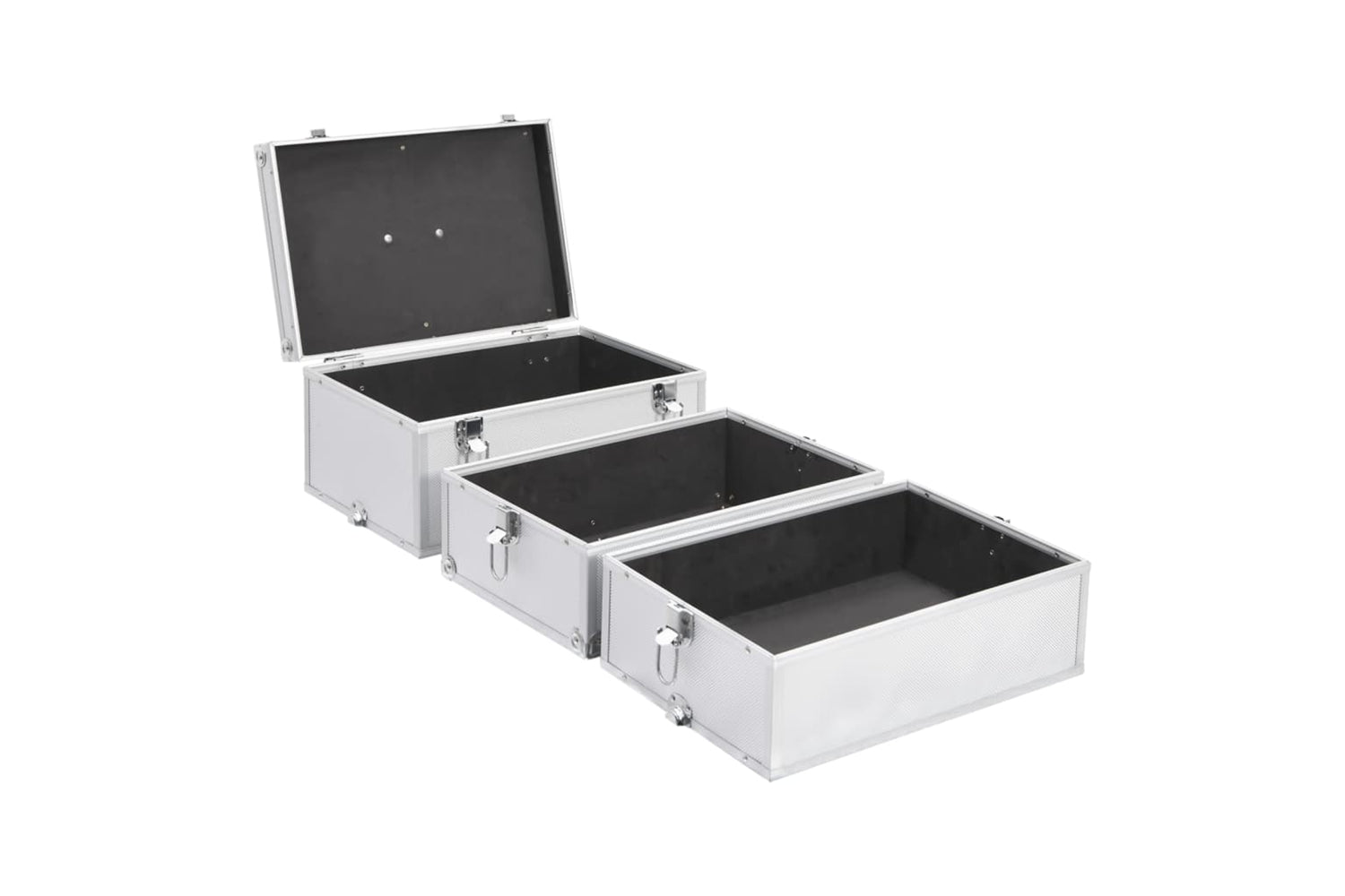 vidaXL 91839 Make-up Case 37x24x40cm Silver Aluminium-6