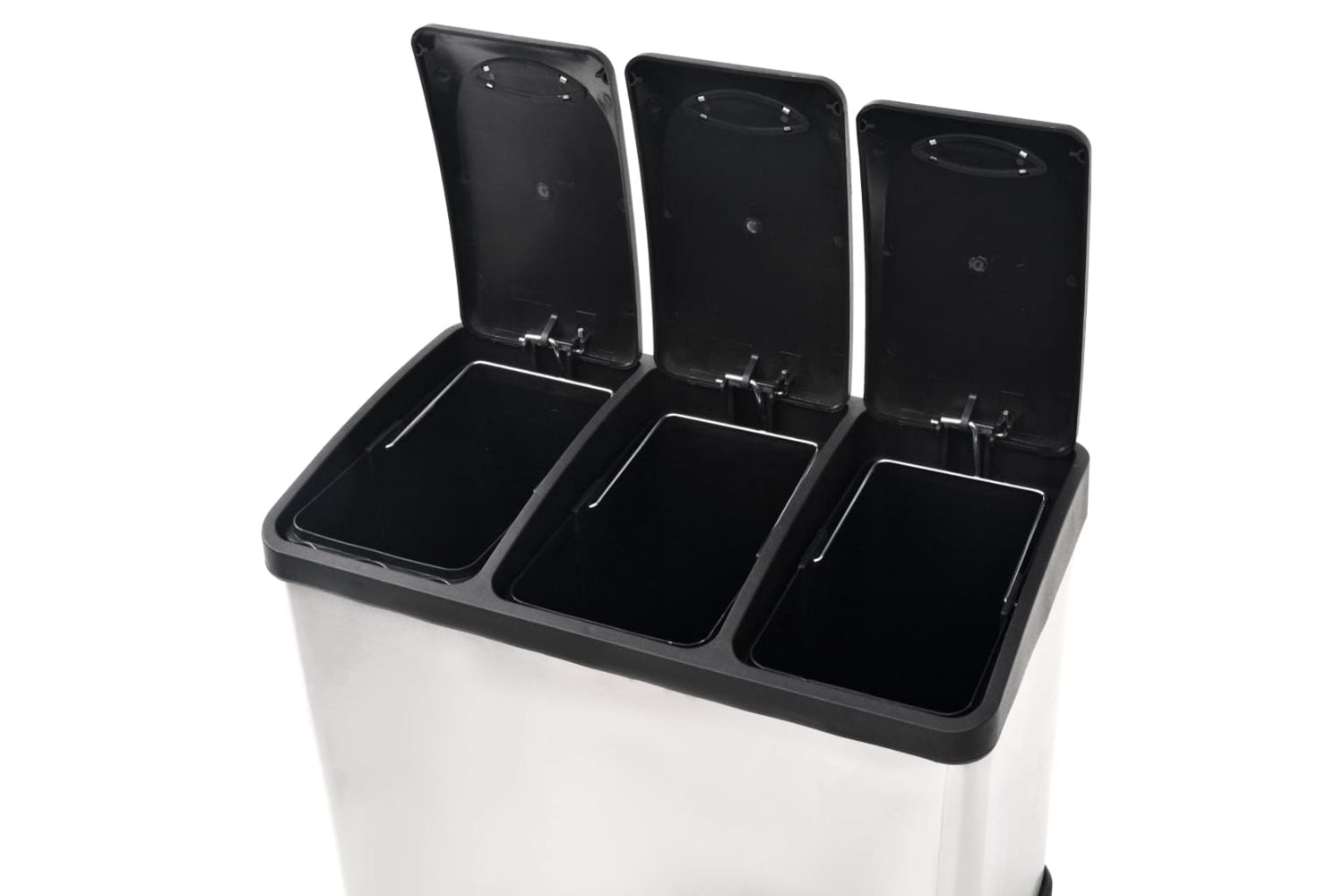 Vidaxl 50601 Recycling Pedal Bin Garbage Trash Bin Stainless Steel 24 L-5