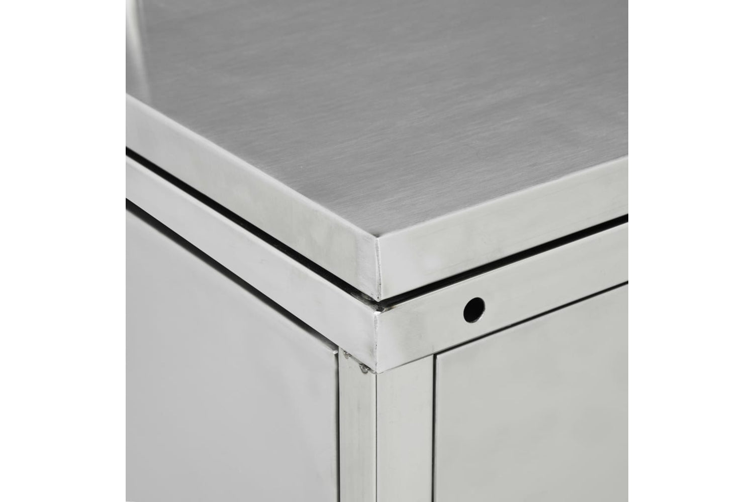 Vidaxl 145382 Quadruple Wheelie Bin Shed 240 L Stainless Steel-4