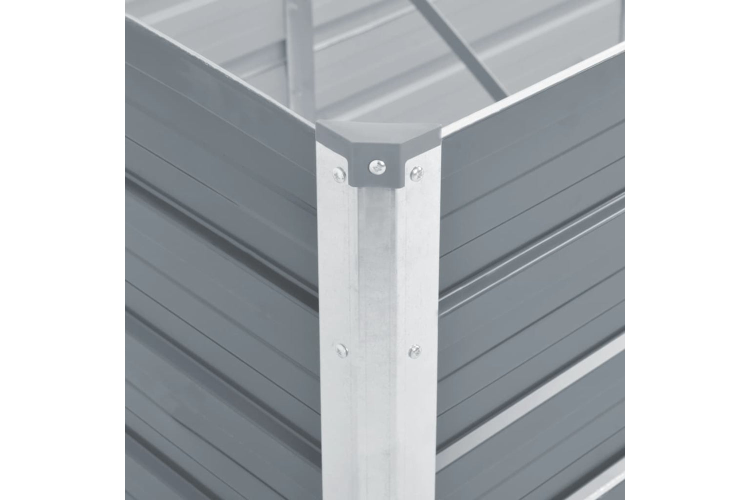Vidaxl Garden Raised Bed Galvanised Steel 100x40x77 Cm Grey-4