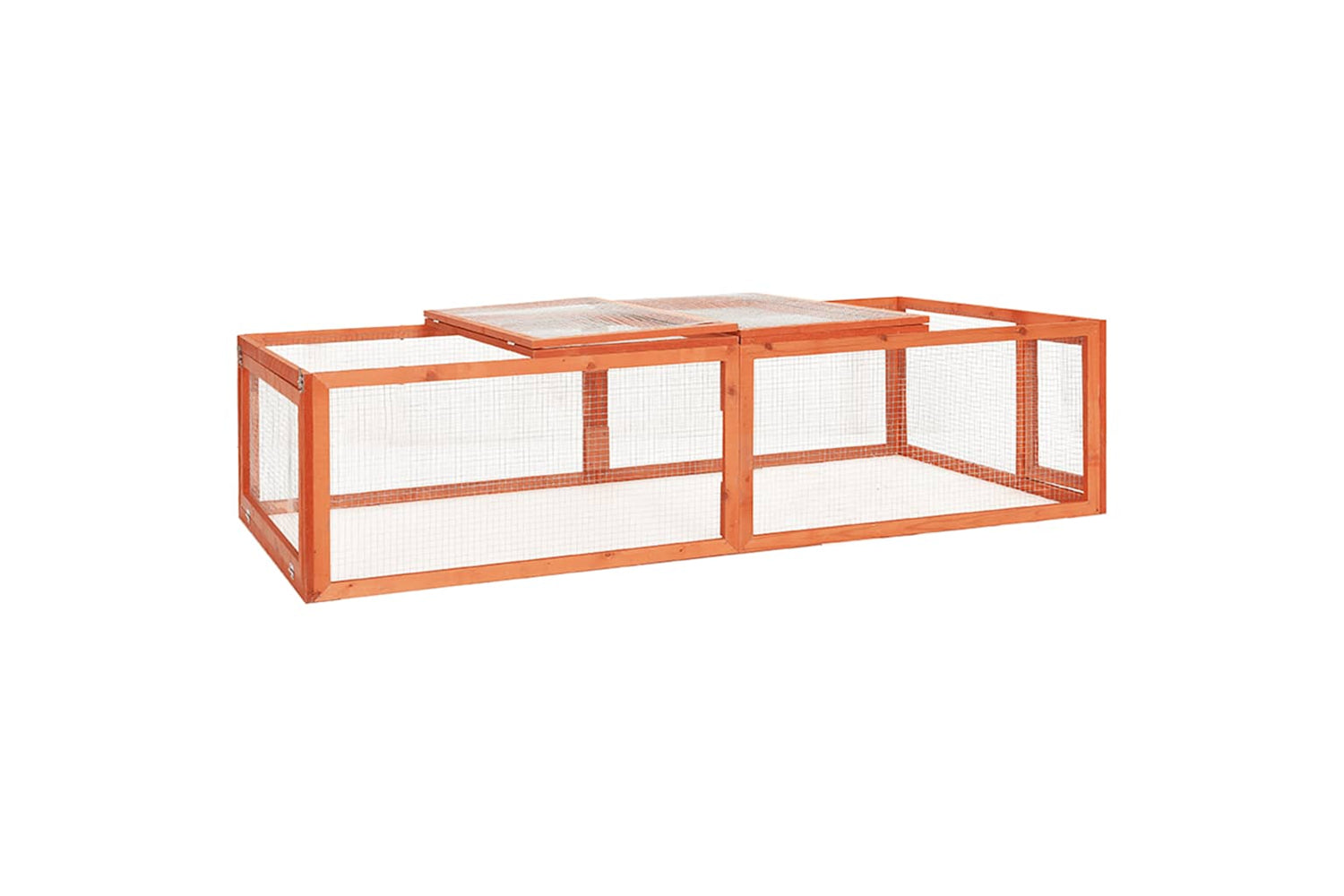 vidaXL 170877 Rabbit Hutch 183x90x46.5cm Solid Firwood-2