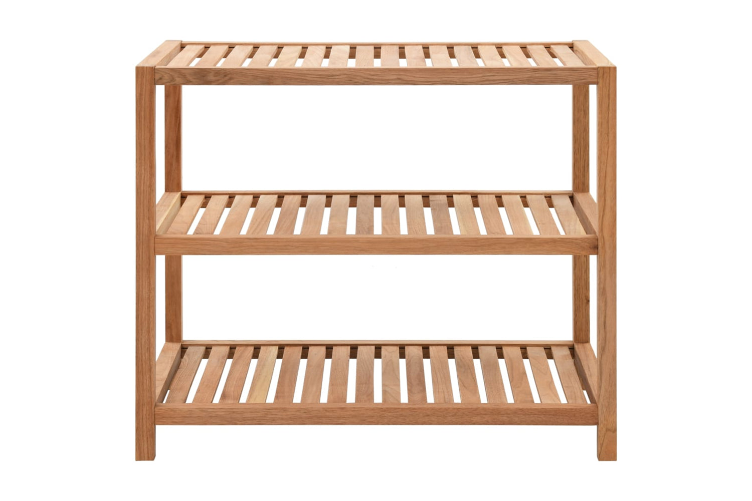 vidaXL Bathroom Shelf Solid Walnut Wood 65x40x55cm-2
