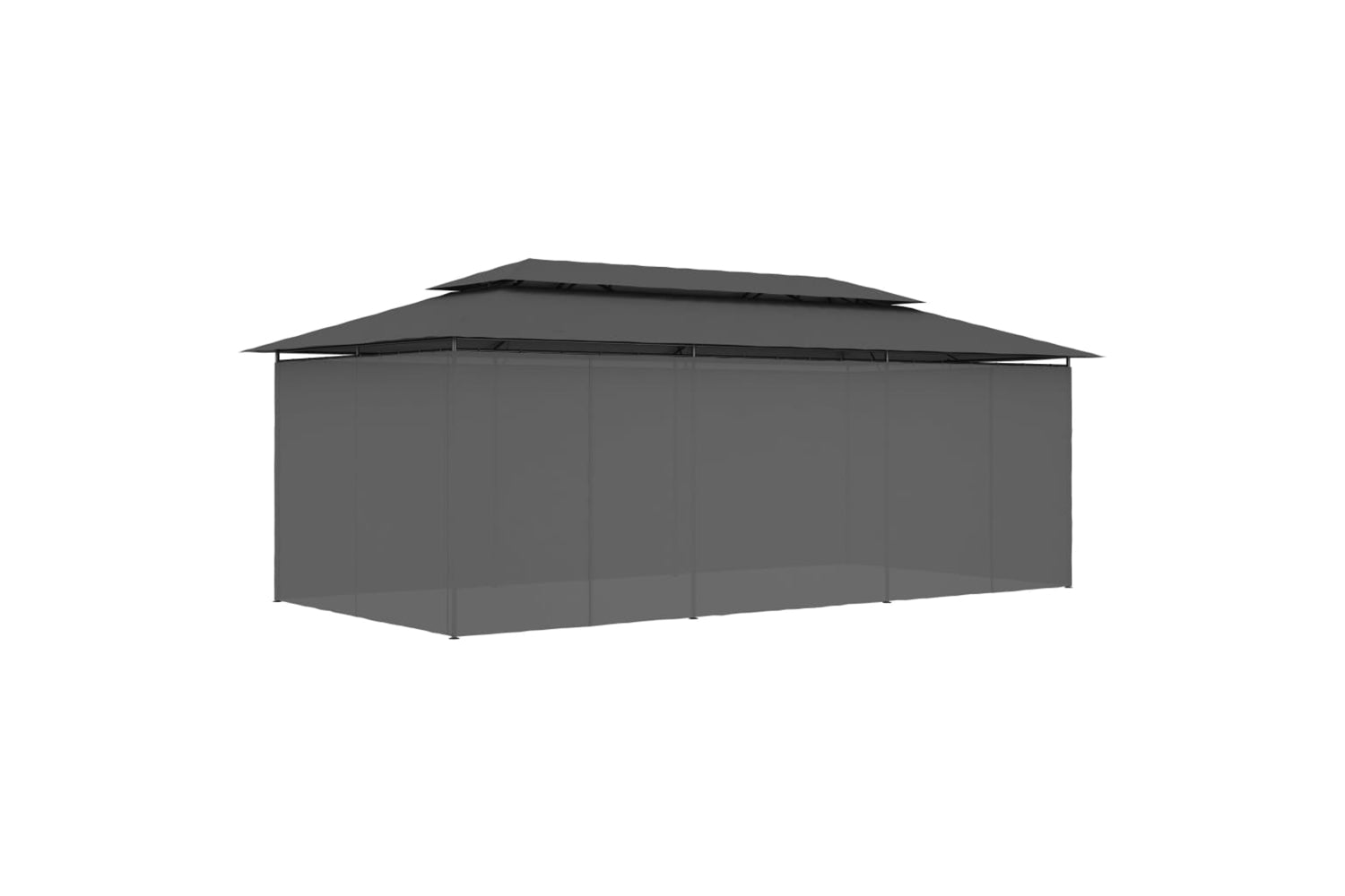 vidaXL 47966 Gazebo With Curtains 600x298x270cm Anthracite-4