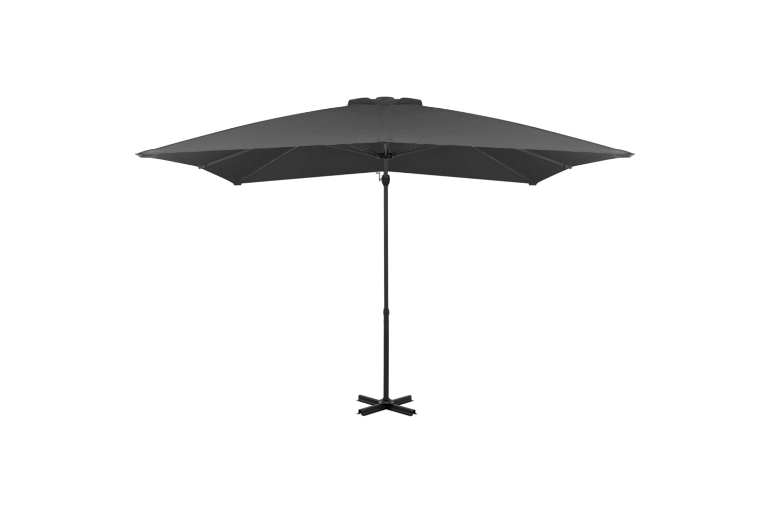 vidaXL 44618 Cantilever Umbrella With Aluminium Pole Anthracite 250x250cm-2