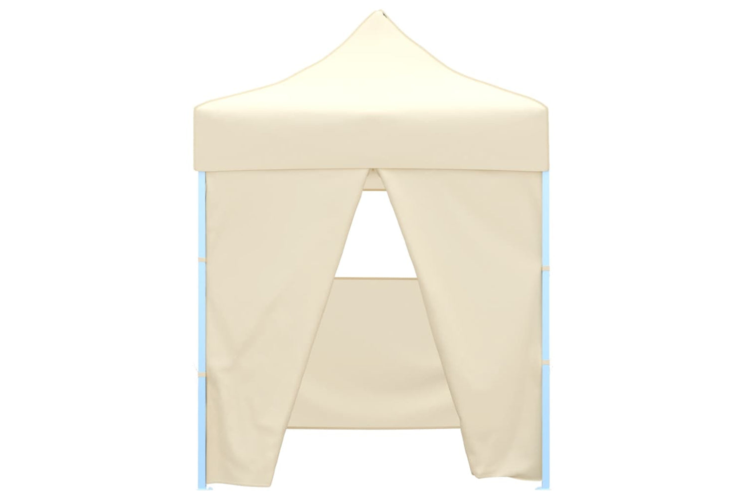 Vidaxl Professional Folding Party Tent With 4 Sidewalls 2x2 M Steel Cream-2