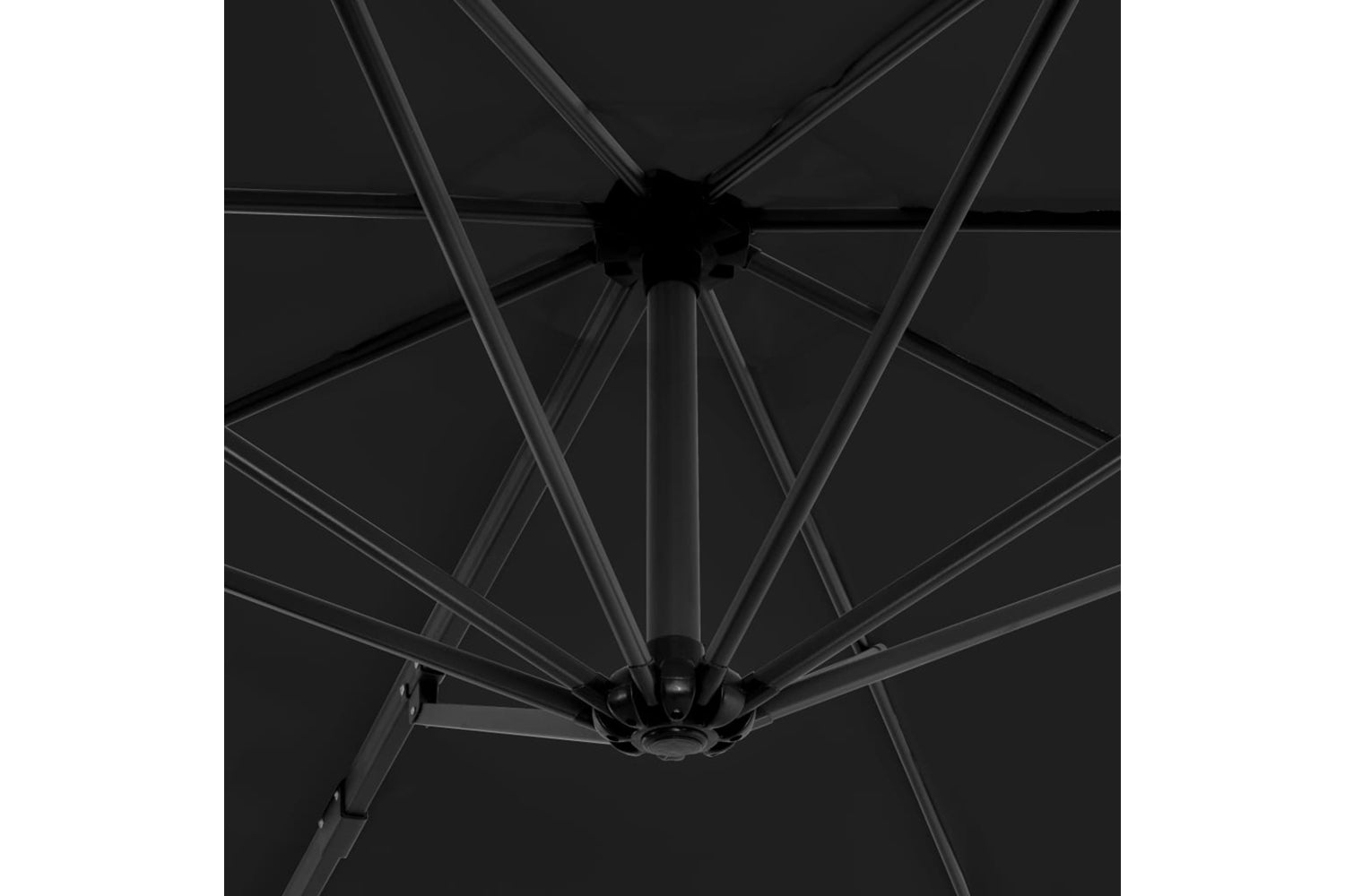 vidaXL 44622 Cantilever Umbrella With Aluminium Pole Anthracite 300cm-5