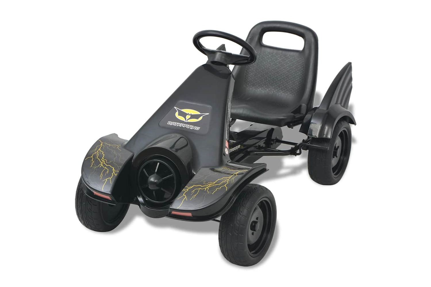 Vidaxl Pedal Go Kart With Adjustable Seat Black-2