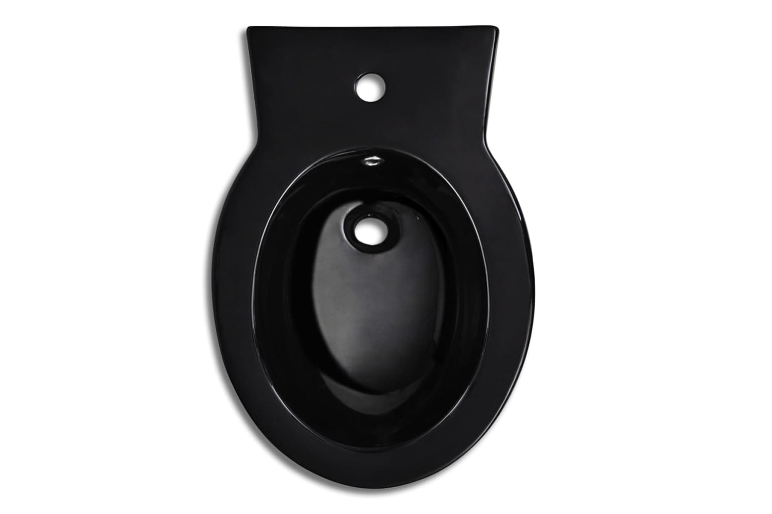 Vidaxl 270567 Black Ceramic Toilet & Bidet Set-5