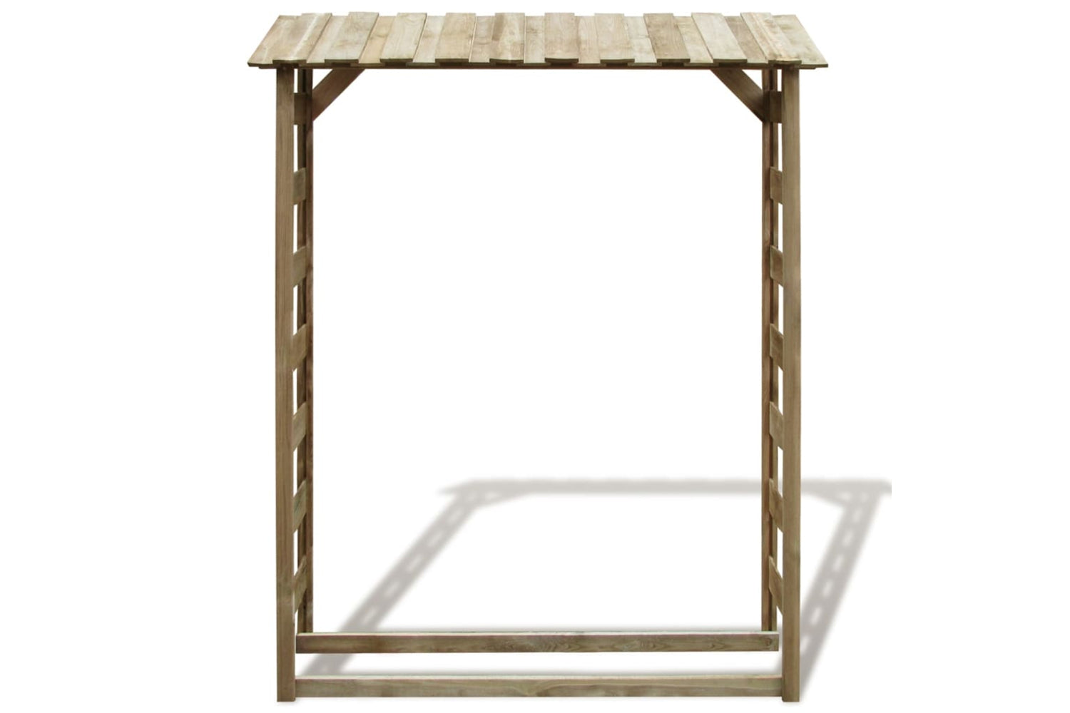 vidaXL 42956 Firewood Storage Shed 150x44x176cm Impregnated Pinewood-2