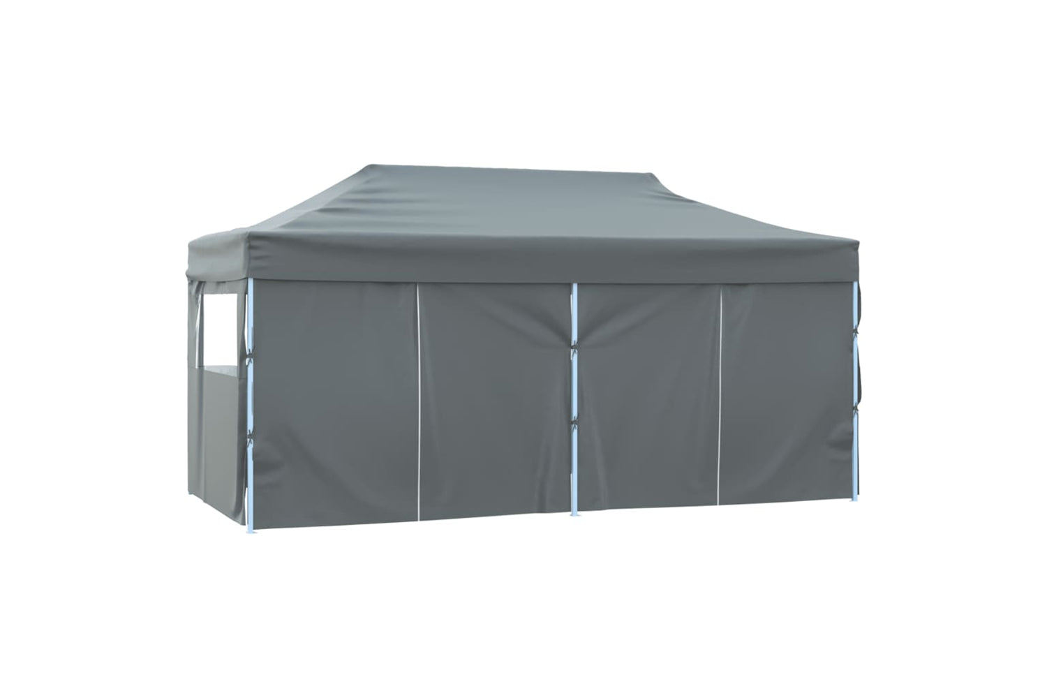 Vidaxl Professional Folding Party Tent With 4 Sidewalls 3x6 M Steel Anthracite-4