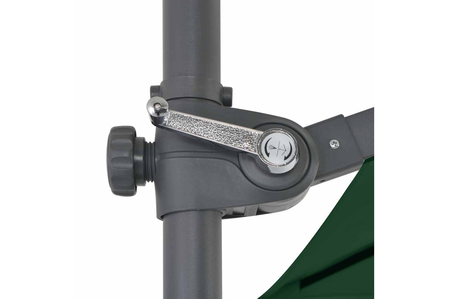 vidaXL 44625 Cantilever Umbrella With Steel Pole Green 250x250cm-7
