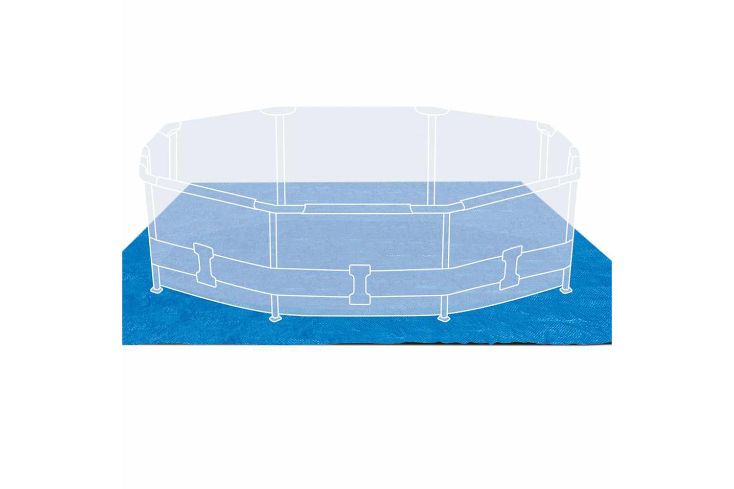 Intex 91517 Intex Pool Ground Cloth Square 472x472 Cm 28048-2