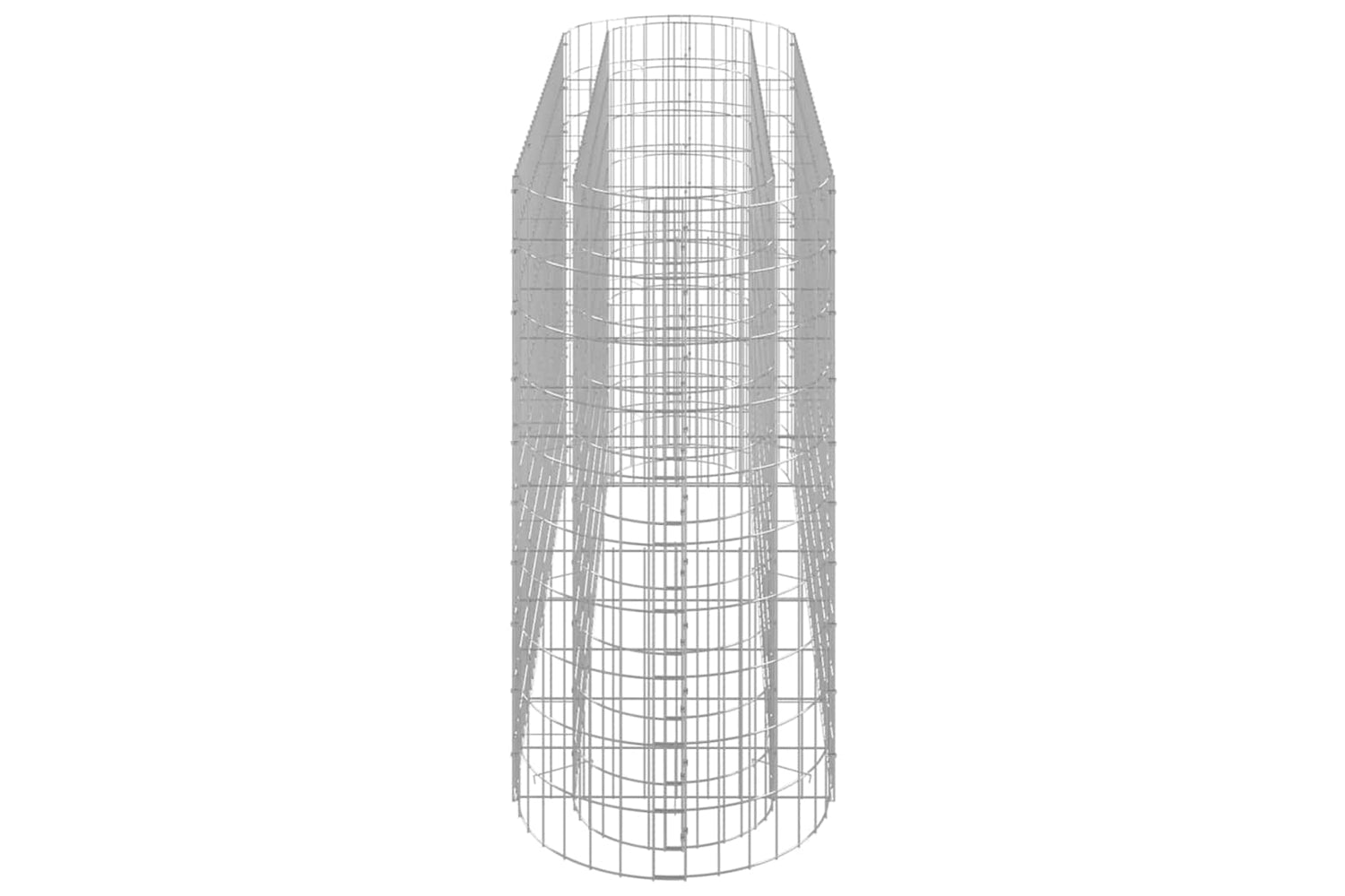 vidaXL 152033 Gabion Raised Bed Galvanised Iron 190x50x100cm-3