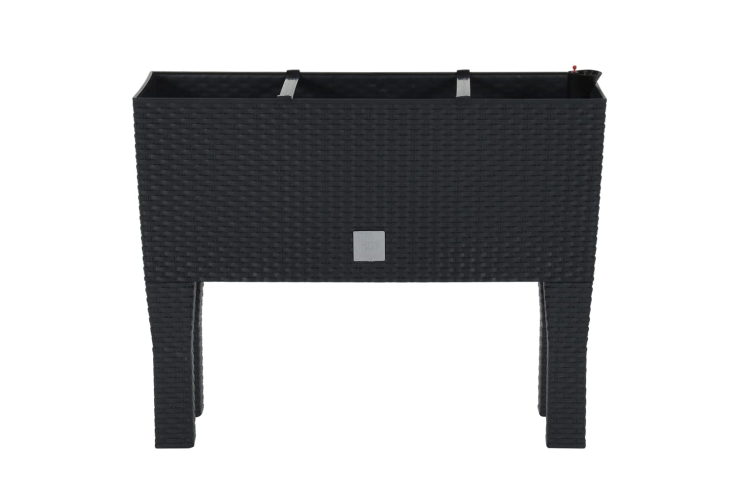 vidaXL 152208 Raised Garden Bed Anthracite 60x25x46cm Pp Rattan-3