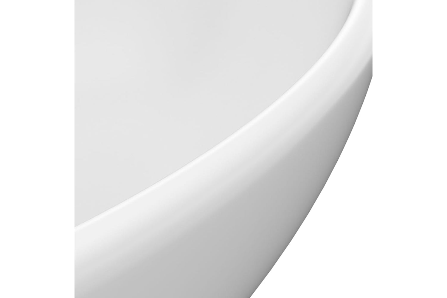 vidaXL 146921 Luxury Basin Oval-shaped Matt White 40x33cm Ceramic-4