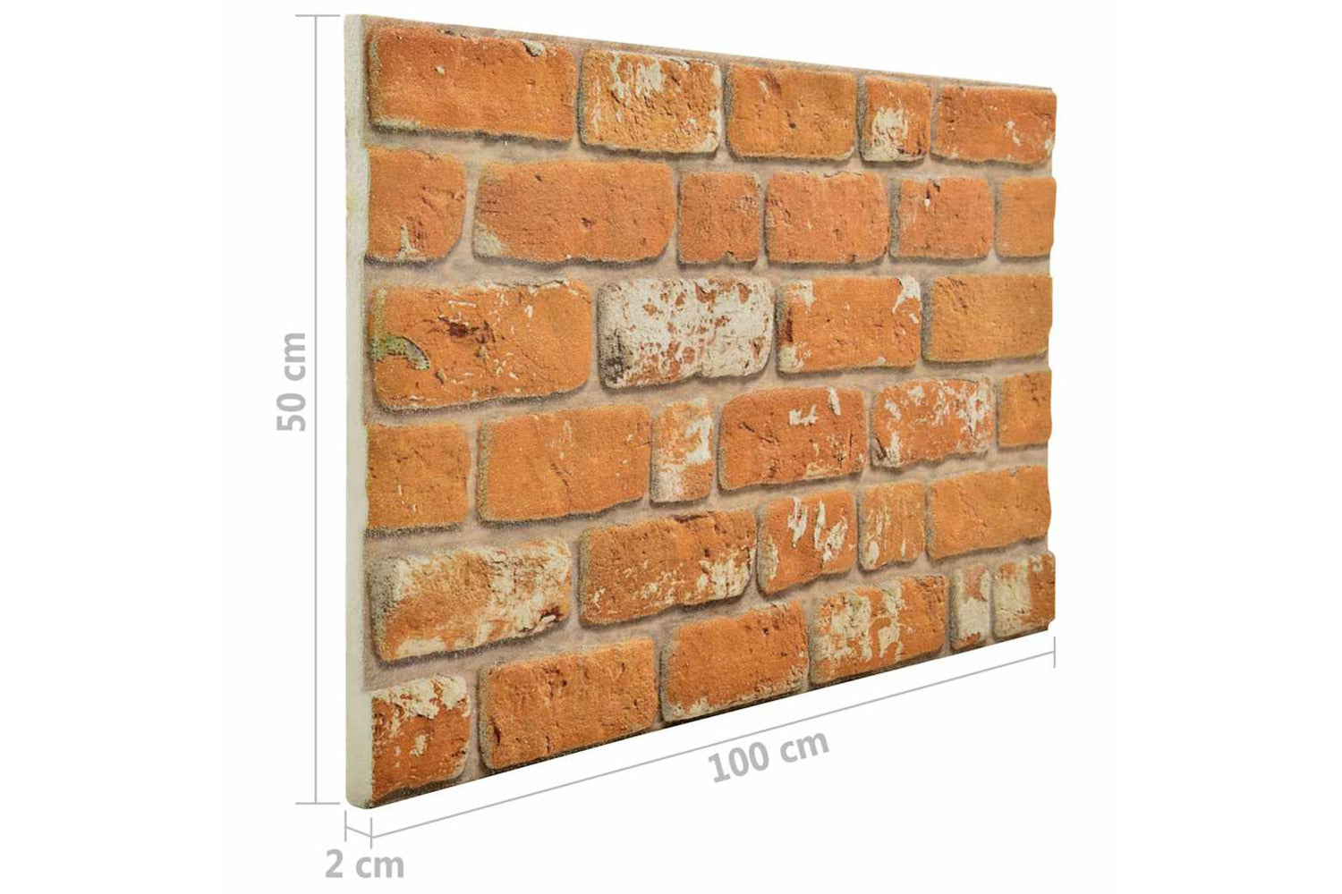 Vidaxl 3d Wall Panels With Light Brown Brick Design 10 Pcs Eps-8